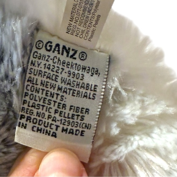 Ganz Webkinz Husky Plush Stuffed Animal Dog HM120 Gray White Retired - Picture 11 of 13